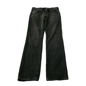 True Religion Jeans Mens 32 x 32 Black Ricky Relaxed Straight Leg Festival